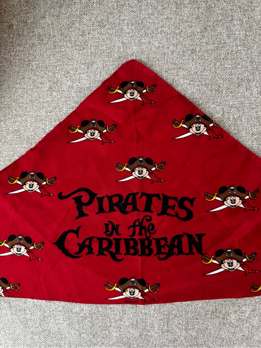 Disney cruise line Pirates of the Caribbean Mickey Mouse bandana